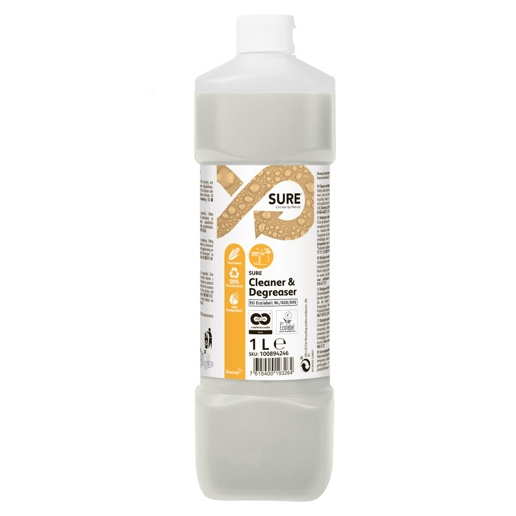 SURE Cleaner & Degreaser 6x1L - Krachtige ontvetter en vloerreiniger